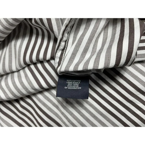 Tailorbyrd Mens Size Large Stripe Long Sleeve Button Down Shirt 2-Ply Yarn - Picture 10 of 12